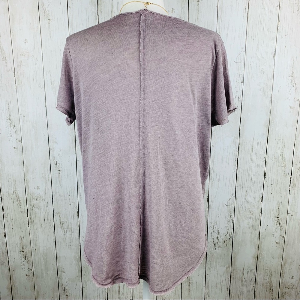 🔥PST🔥URBAN OUTFITTERS WEAREVER V-NECK TEE RELAXED SHIRT LAVENDER MEDIUM NWT - Picture 6 of 9